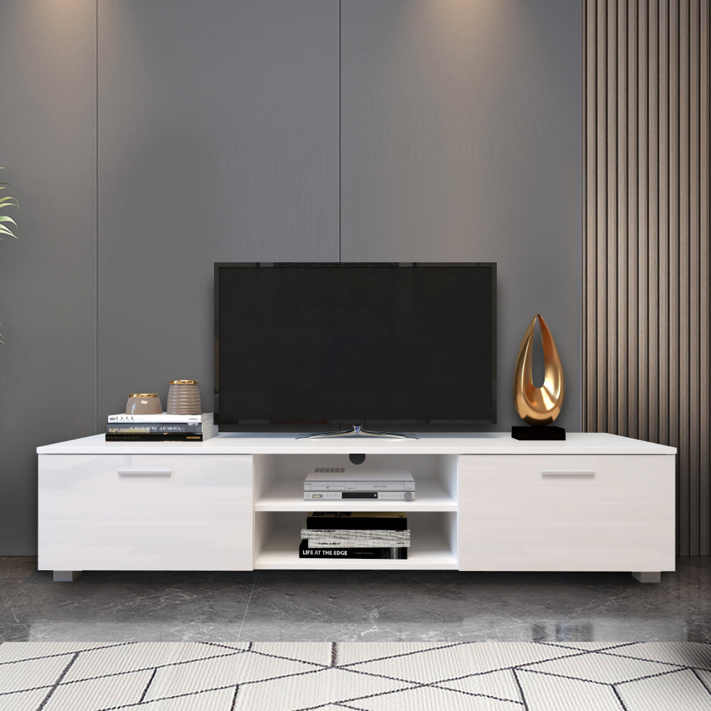 Jared TV Stand Media Console Entertainment Center - White