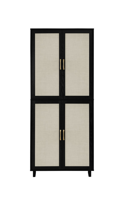 Acuna 4 Door Storage Cabinet - Black