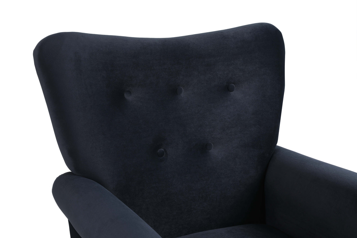 Jarvis Velvet Rocking Chair - Black