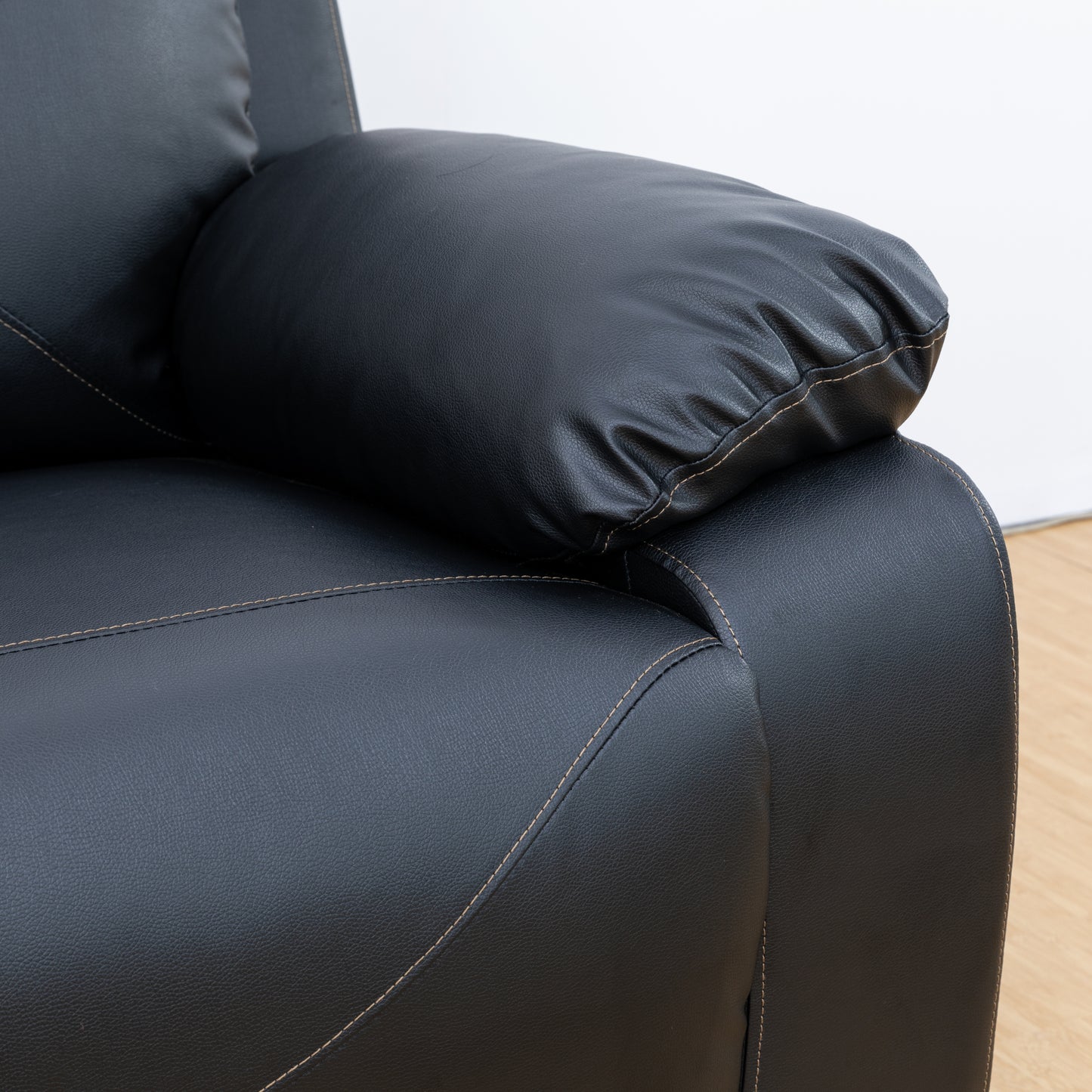 Watson Air Leather Reclining - Black