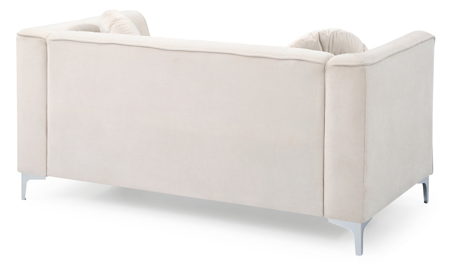 Enzo II Sloped Arm Loveseat - Ivory