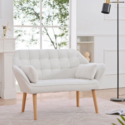 Puffins Comfy Loveseat - White