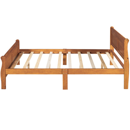 Urban Fusion Full Size Wood Platform Bed - Oak