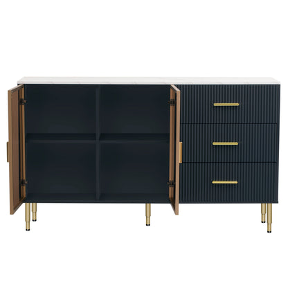 Finch Sideboard Buffet - Navy Blue