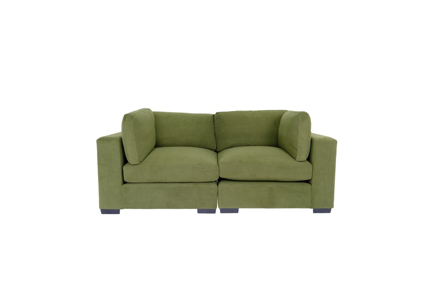 Forest Green Loveseat Sofa