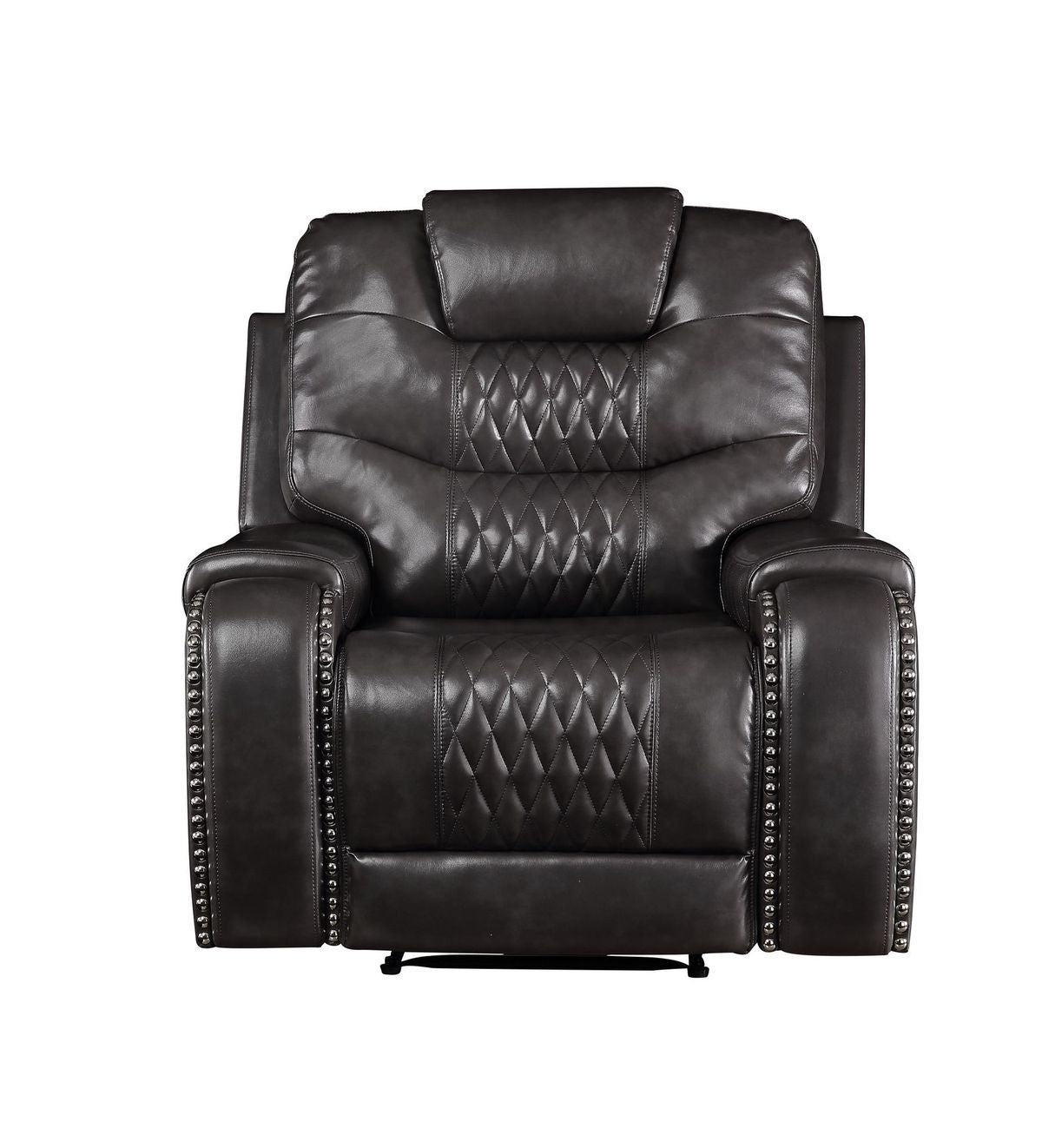 Braylon PU Recliner - Magnetite