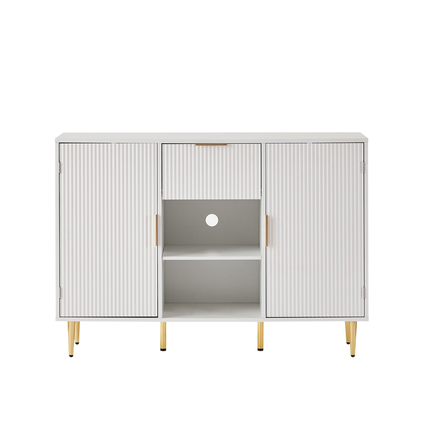 Porter 3 Drawers and 2 Doors  Sideboard Cabinet - White