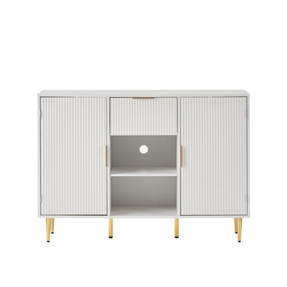 Porter 3 Drawers and 2 Doors  Sideboard Cabinet - White