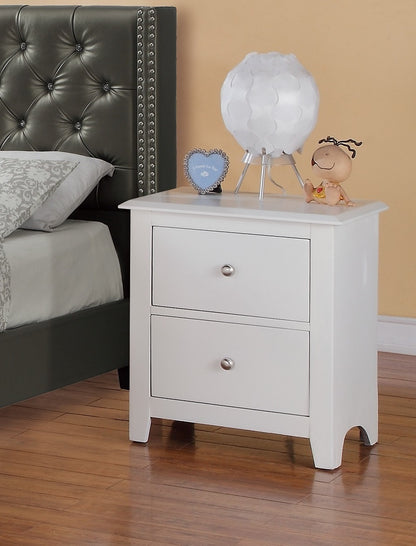 Bella Wooden Nightstand - White