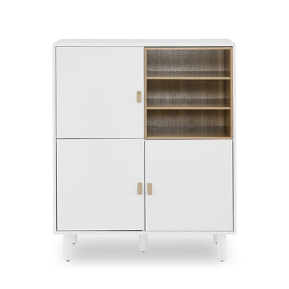 Giga Storage Wooden Cabinet - White