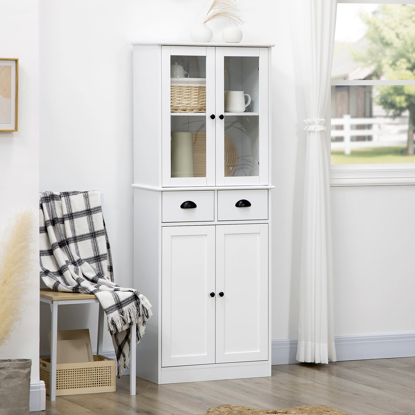 Paterson Traditional Style Storage Cabinet - White