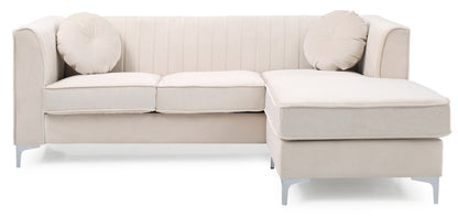 Delray Sectional Sofa Chaise - Ivory