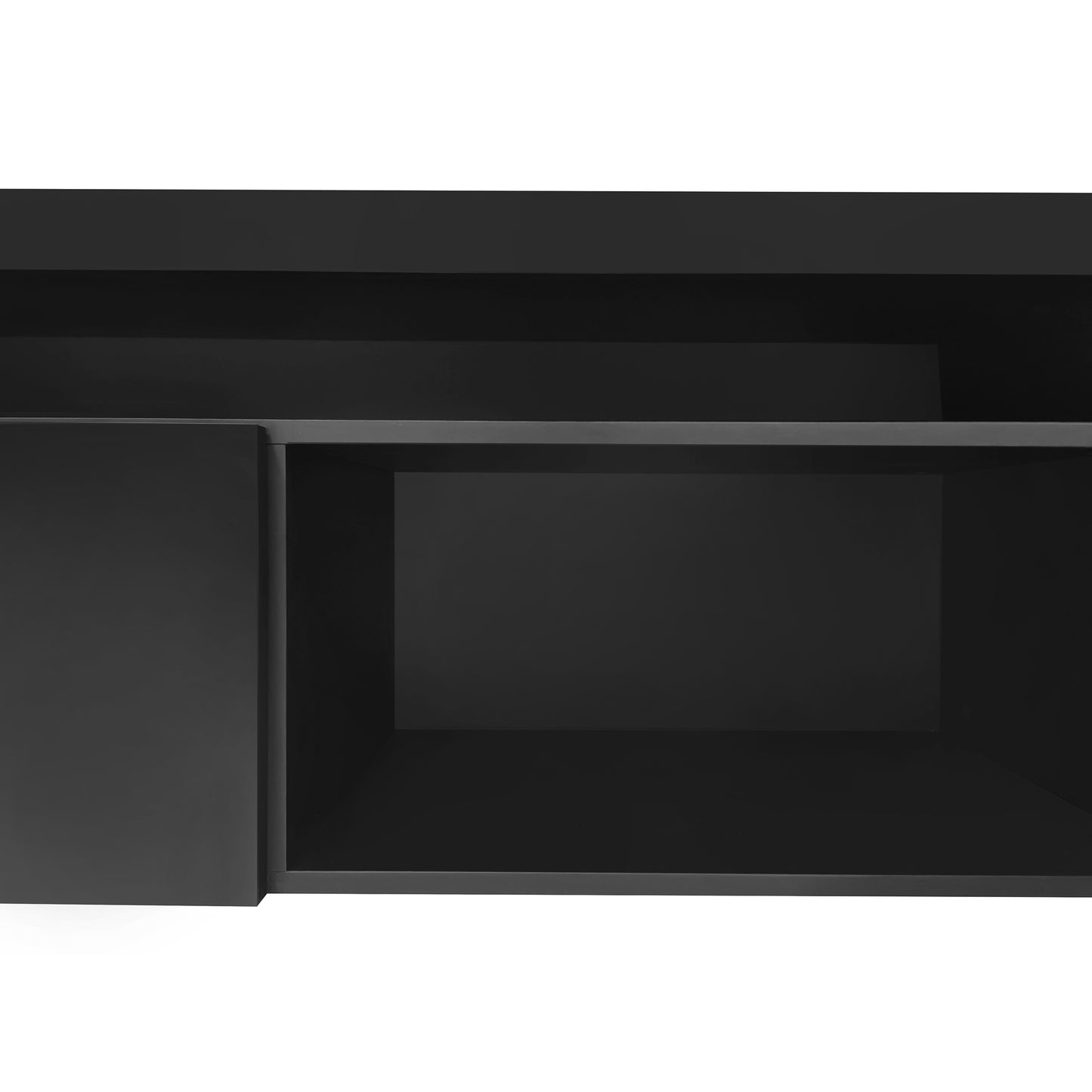 Ritz TV Stand with LED Color Changing Lights - Black