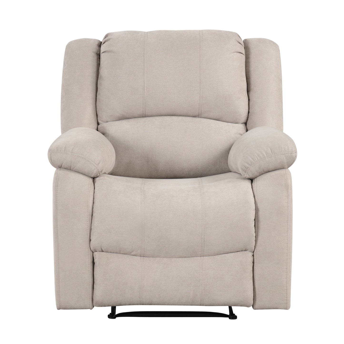 Anya Solid Wood Frame Reclining Chair - Beige