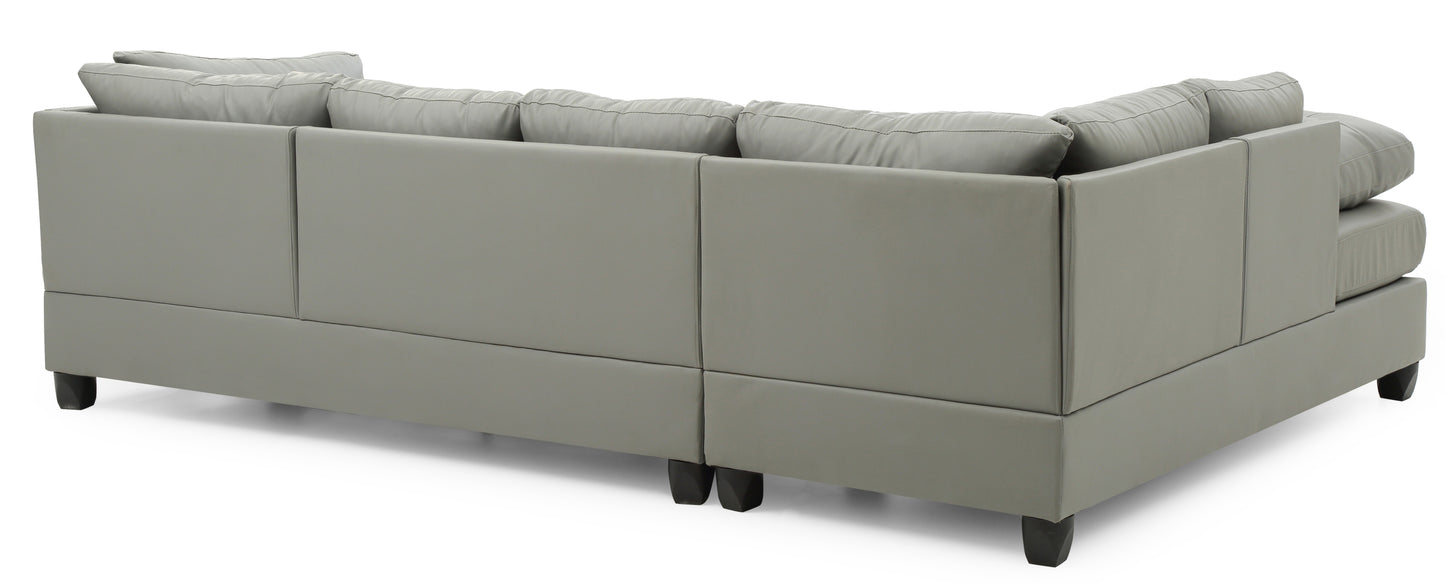 Malone Sectional Sofa - Gray