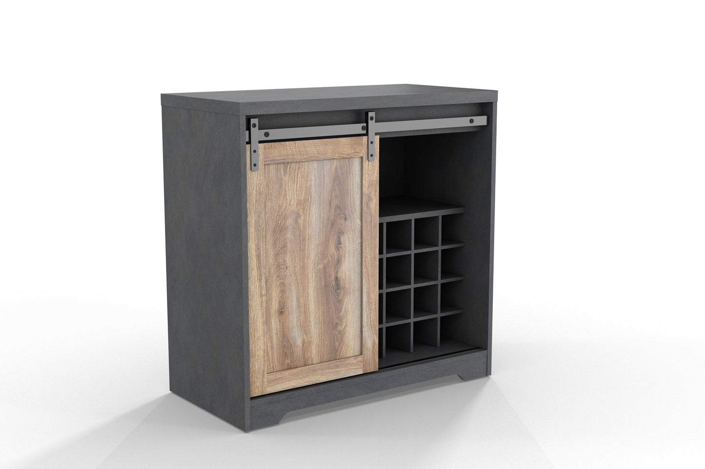 Esco Wine Cabinet - Black