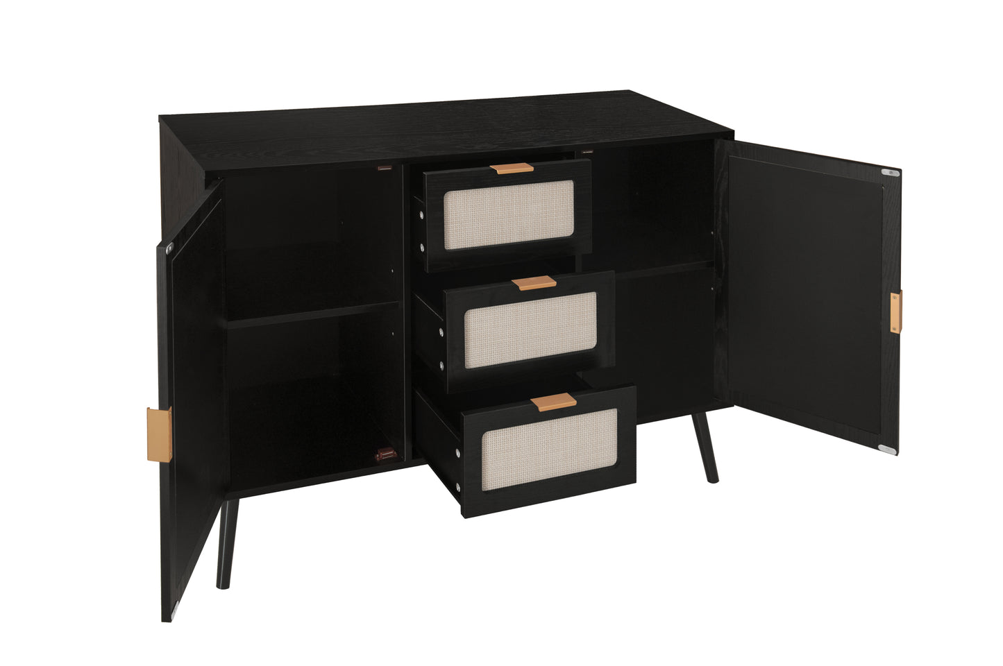 Keith Accent Storage Cabinet - Black