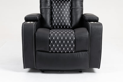 Warner II Power Recliner with Multifunctional Features - Black