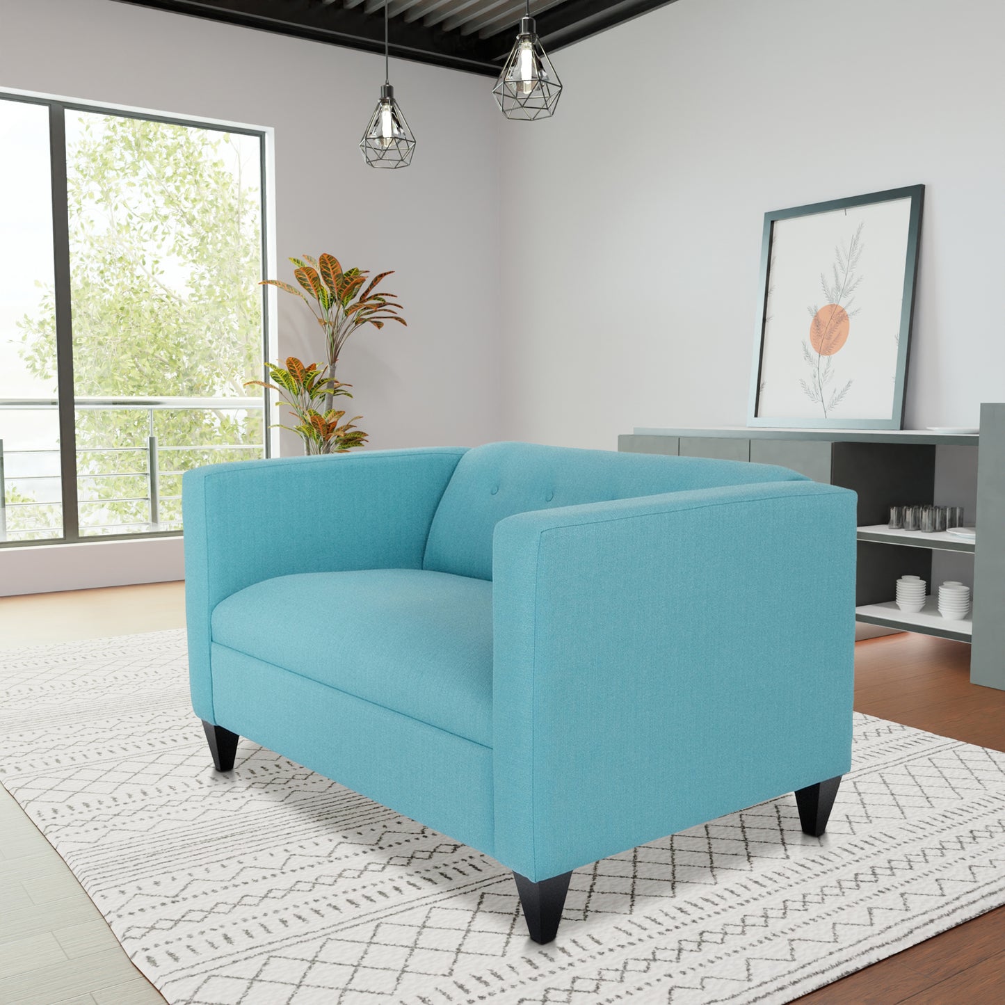 Hansen Loveseat Sofa - Teal