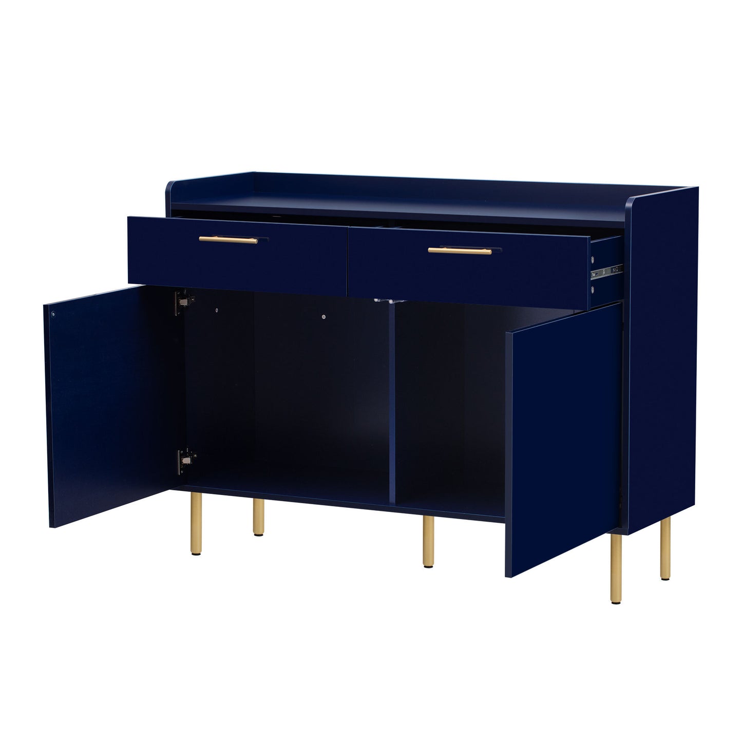 Melo Wooden Storage Cabinet - Navy Blue