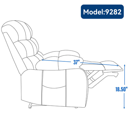 Livia Lift Recliner Chair Heat Massage Dual Motor - Gray