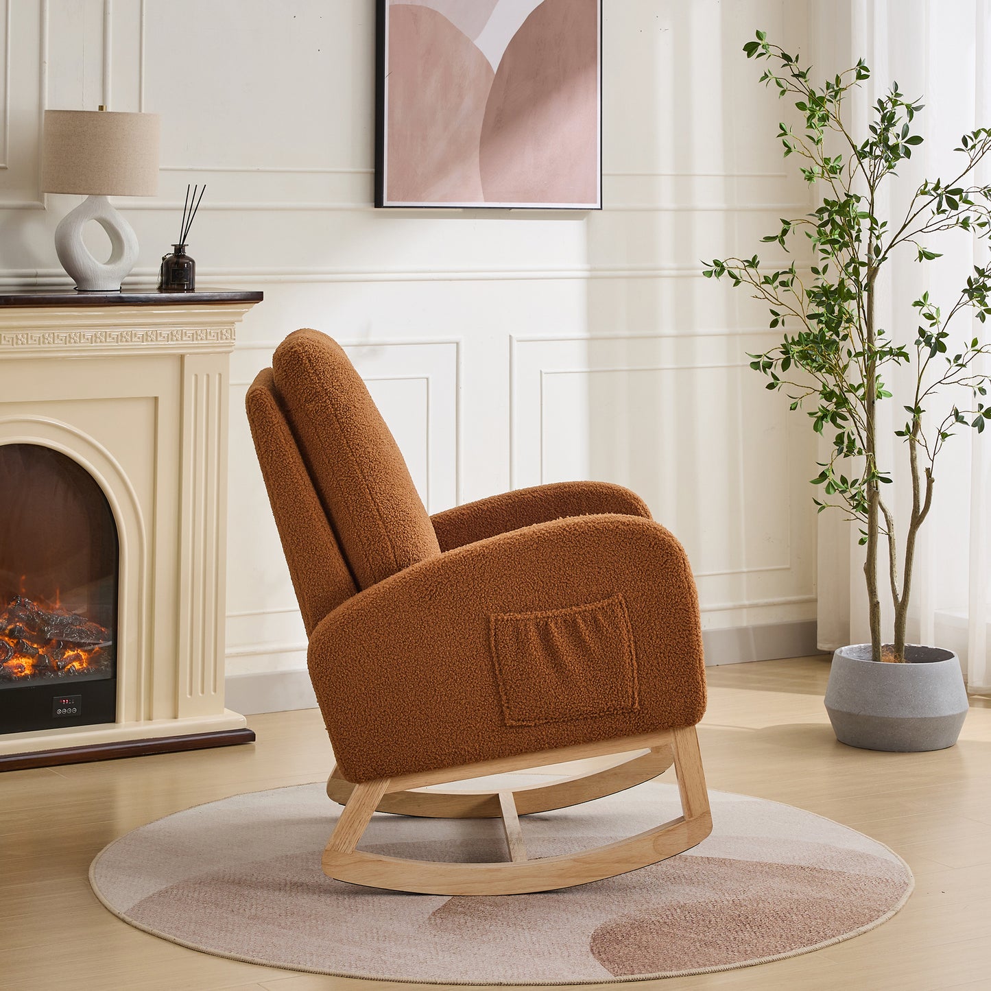 Lester Rocking Chair - Caramel