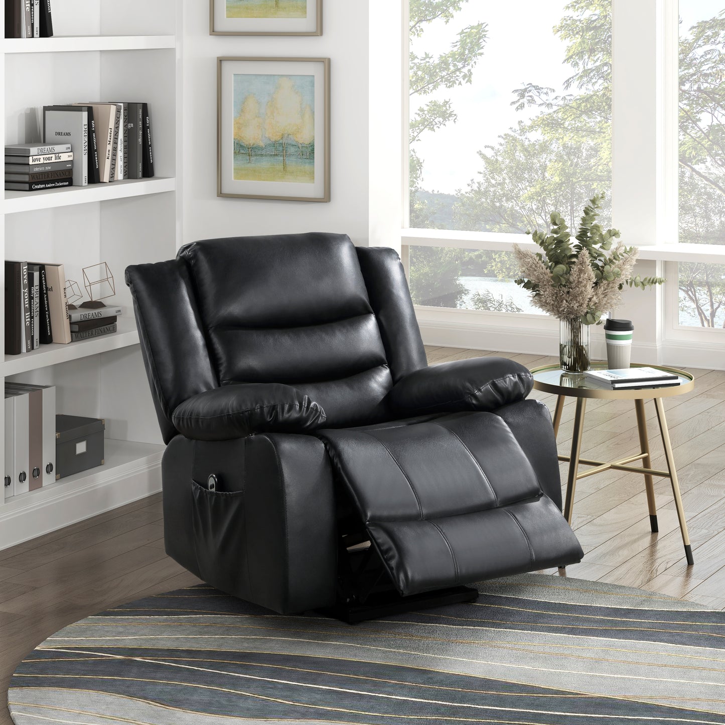 Vada Power Lift Recliner Chair - Black