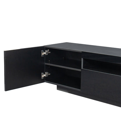 Ozzie TV Stand with LED Lights - Black