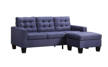 Aiden Sectional Sofa (Chaise) - Blue