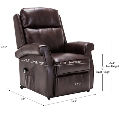 Landis Recliner Chair - Brown