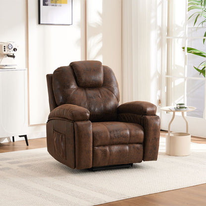 Rocha Power Lift Recliner Chair with Massage - Brown