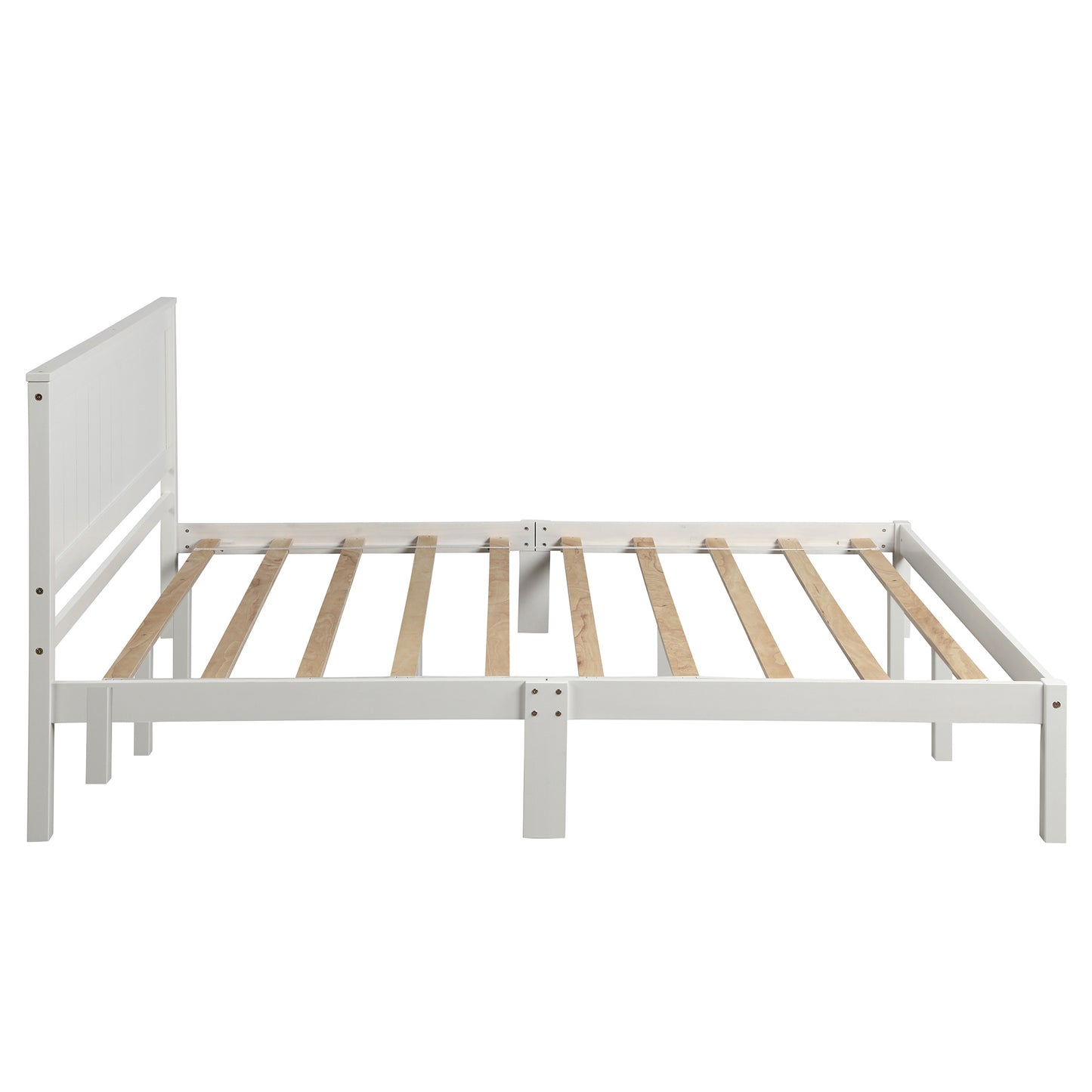 Rhoda Queen Size Platform Bed Frame - White