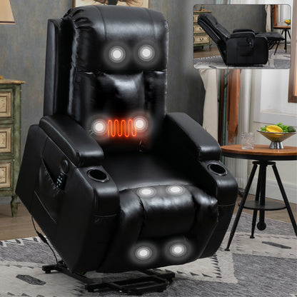 Logan Power Lift Recliner - Black