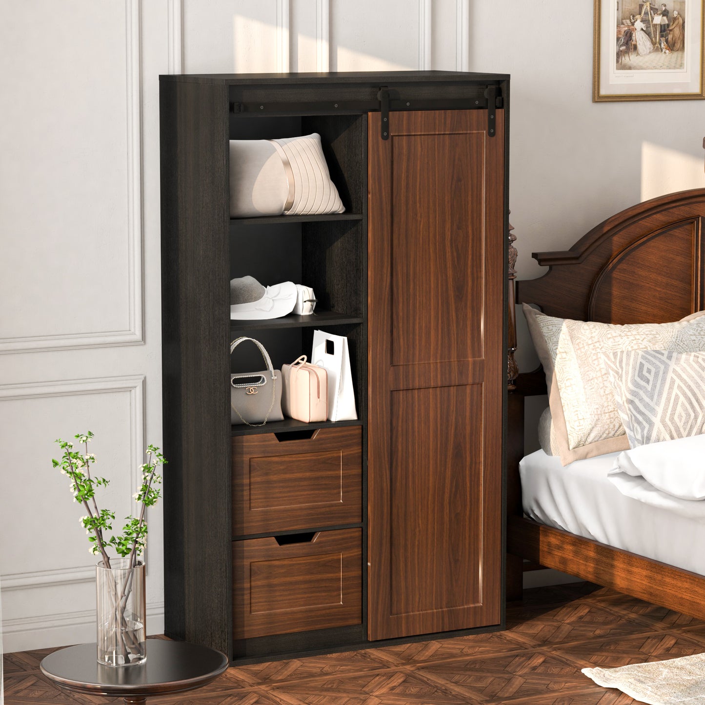 Reon Closets Storage Cabinet - Brown