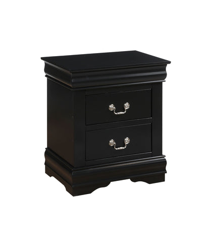 Louis Philippe Nightstand - Black