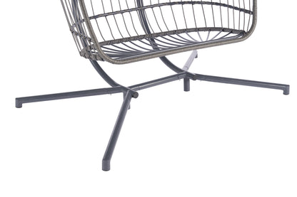 Thornton For 2 People Outdoor Rattan Hanging Chair - Light Gray