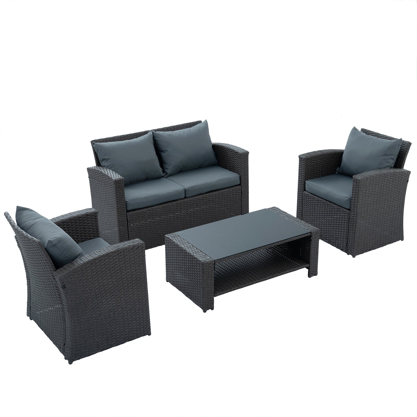 Moray 4 Pc Outdoor Patio Seating Set