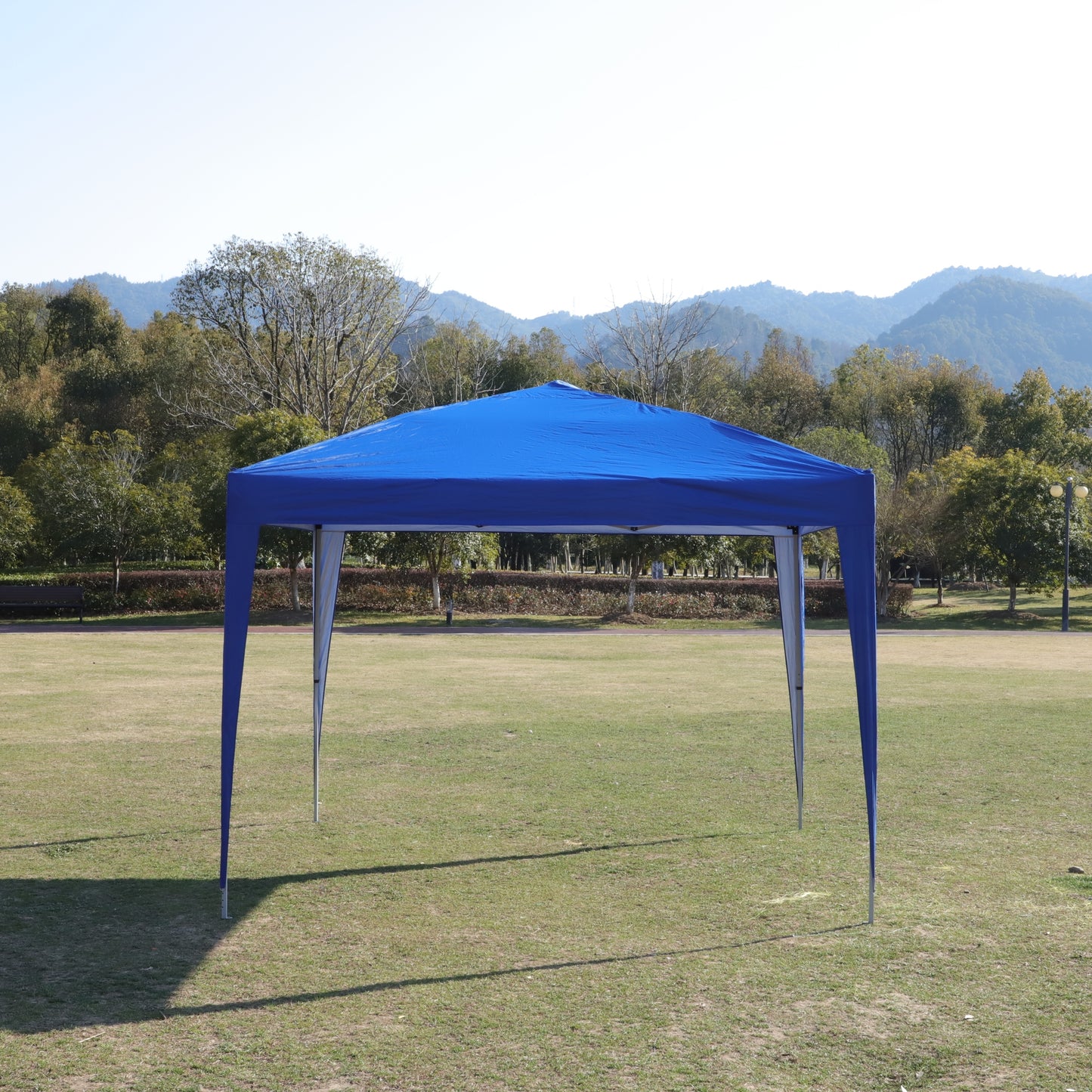 Oneal 10 x 10 ft Pop Up Gazebo Canopy Tent with Sand Bag - Blue