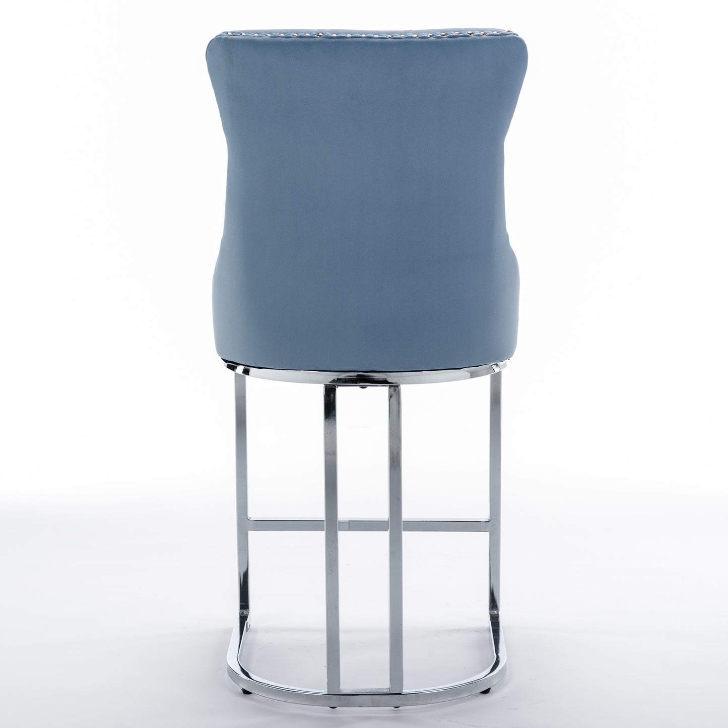 Comfy Counter Height Bar Stools - Light Blue Set of 2