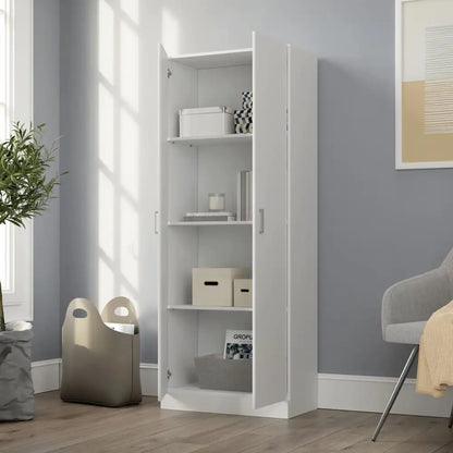 Alara Double Door Storage Cabinet - White