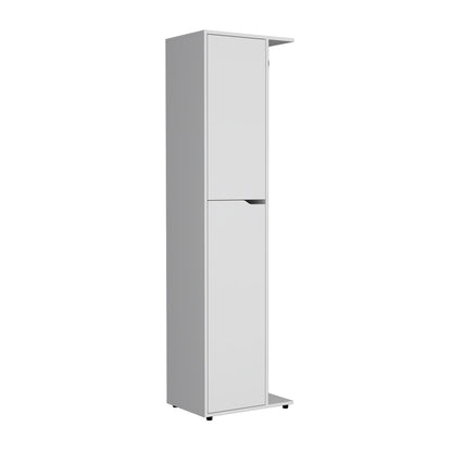 Lance One Door Storage Cabinet - White