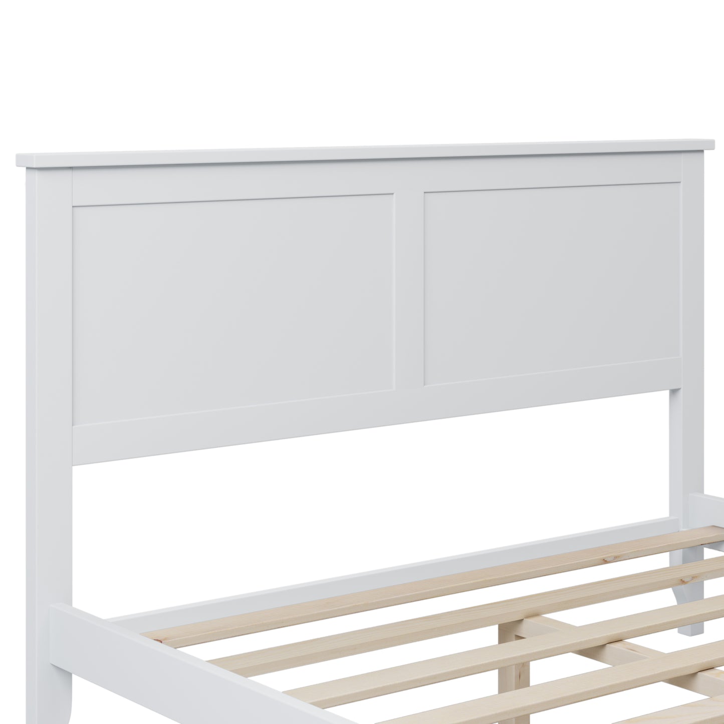 Miller Full Size Platform Bed Frame - White