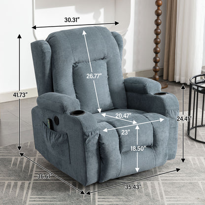 Bonilla Power Lift Recliner Chair - Blue