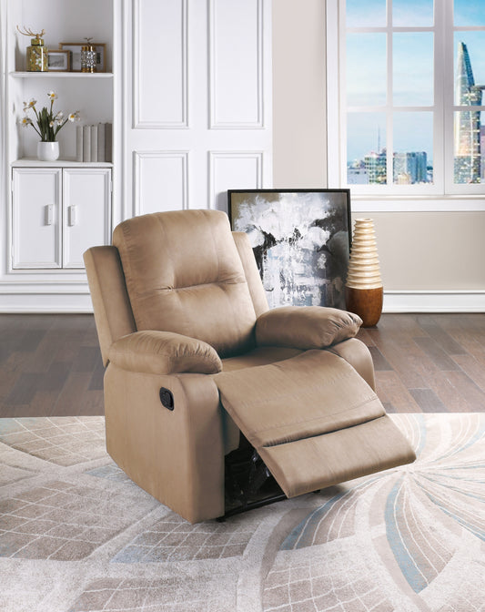 Freda Microfiber Motion Recliner - Peat