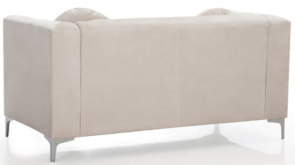 Vanessa Elegant Loveseat - Ivory