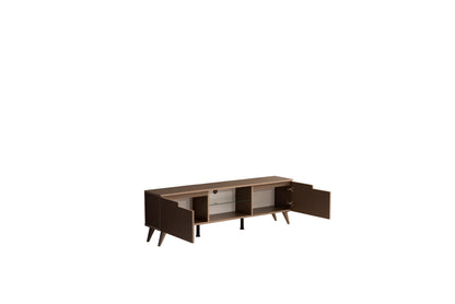 Denver Mid Century Modern TV Stand - Brown