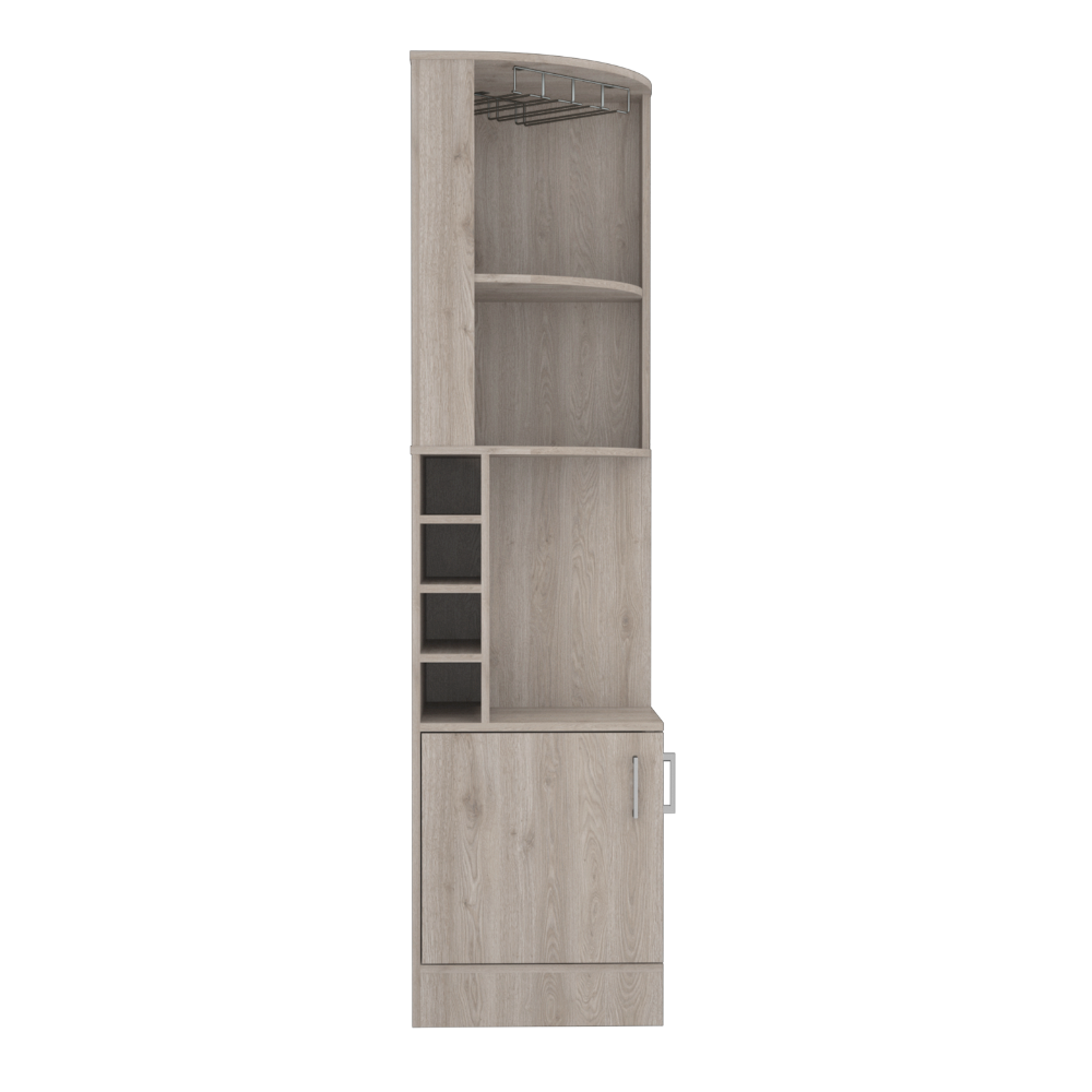 Nikita Corner Bar Cabinet - Gray