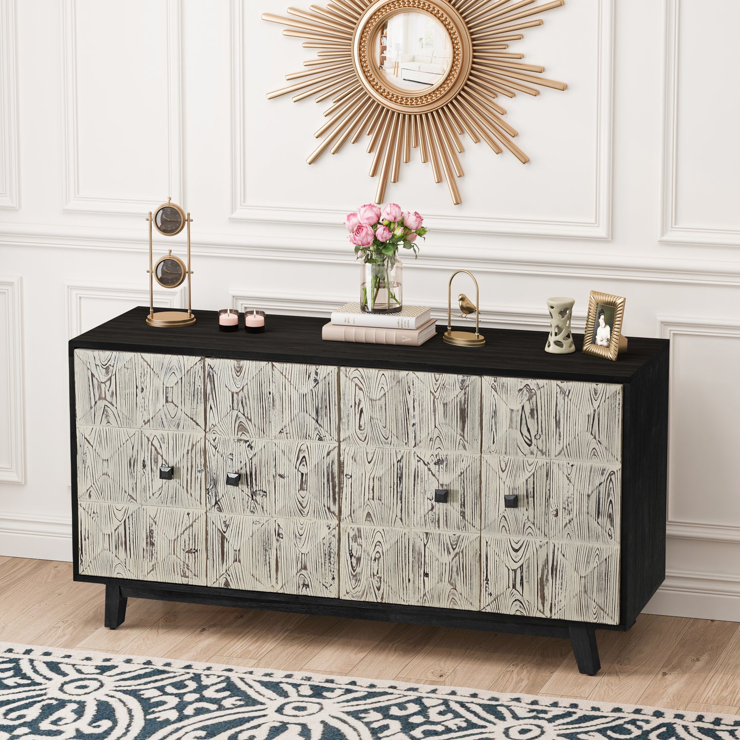 Rasco Sideboard Storage Cabinet - Black