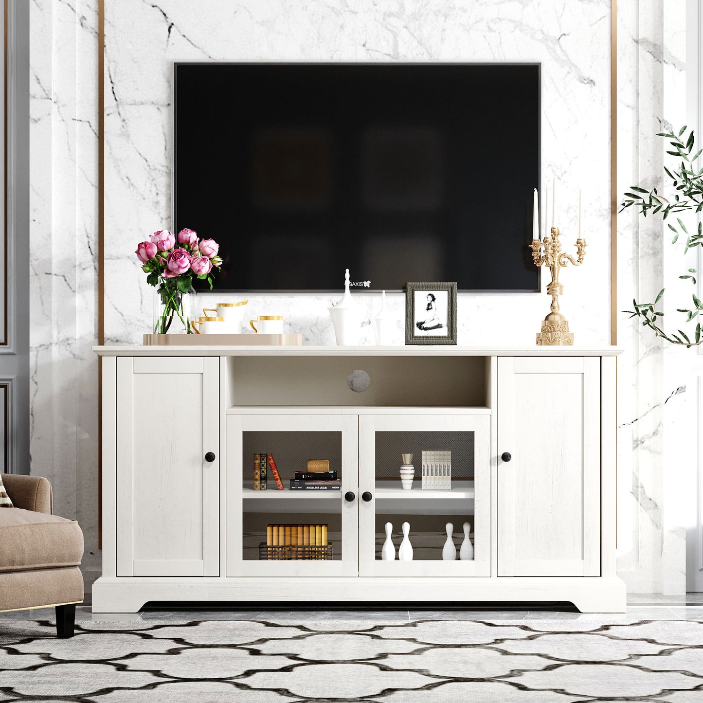 Hana TV Stand - White