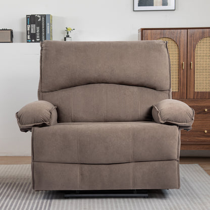 Kenzo Oversized Manual Recliner Chair - Brown